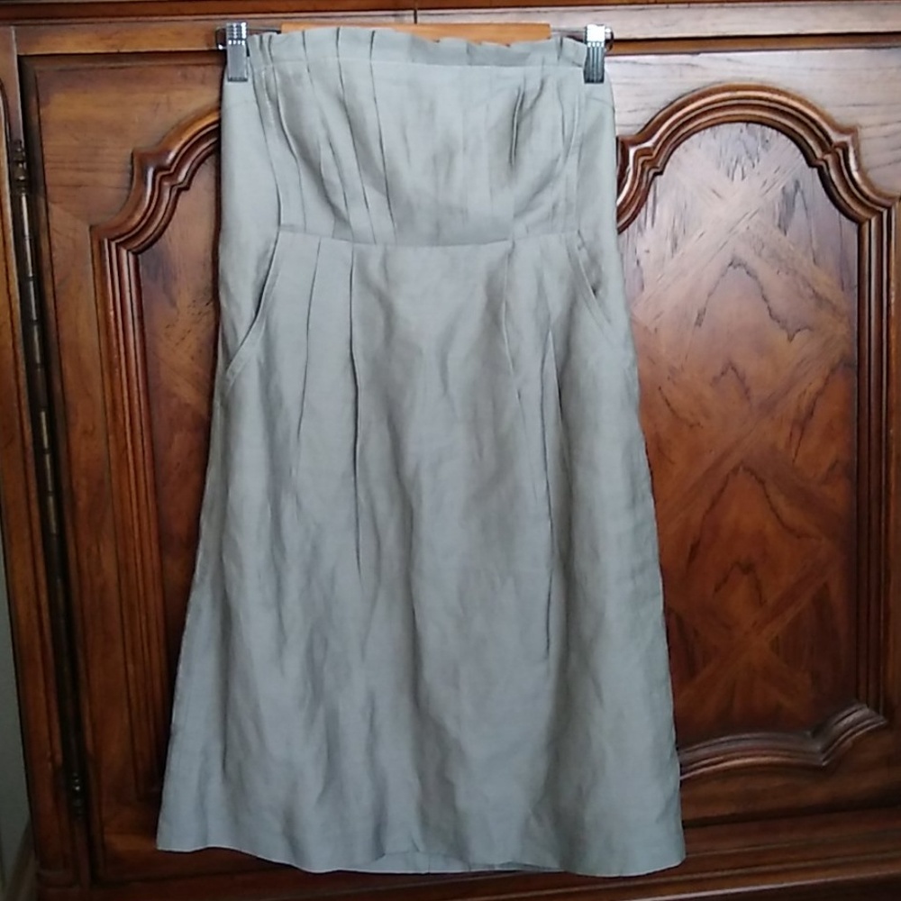 Anthropologie Sine Gray Linen Dress, Size 6